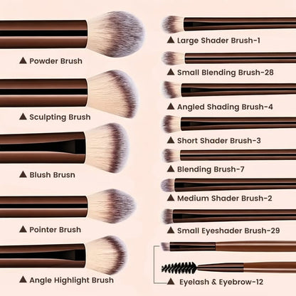 💄✨ Professional Makeup Brush Set - Perfect for Women & Girls