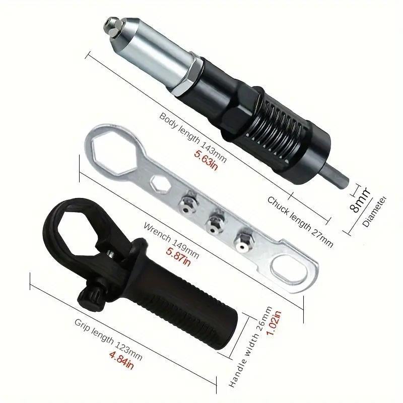 Dailyardtool® Electric Rivet Nut Gun Drill Adapter