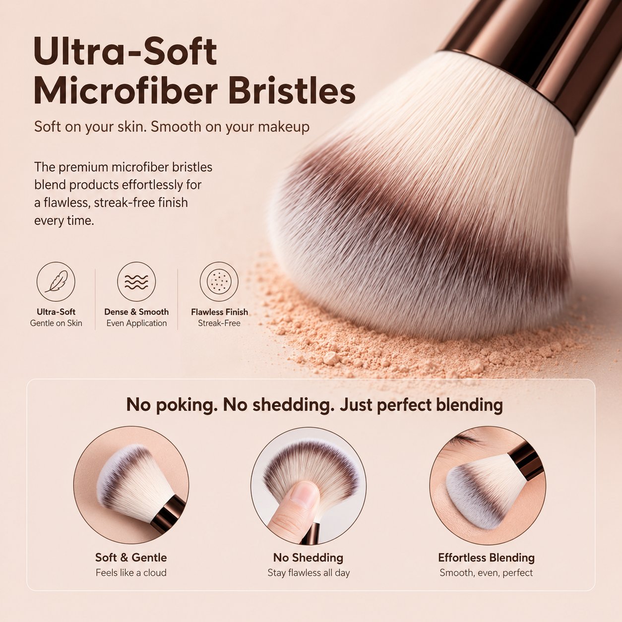 💄✨ Professional Makeup Brush Set - Perfect for Women & Girls