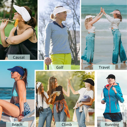 Foldable Women's  Sun Visor Hat