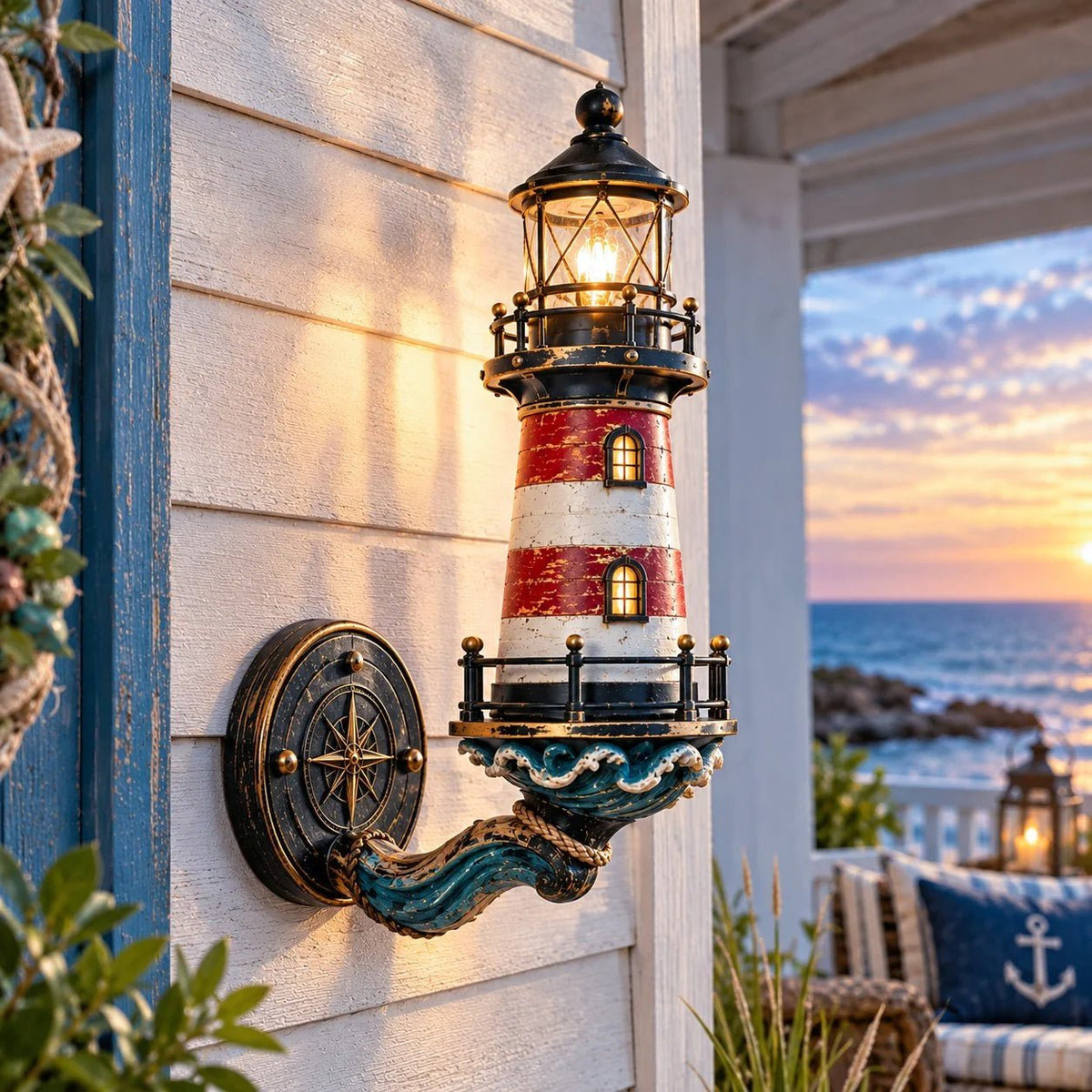 ✨Today Only: Get 40% Off🔥 - 🌊Vintage Coastal Lighthouse Wall Light