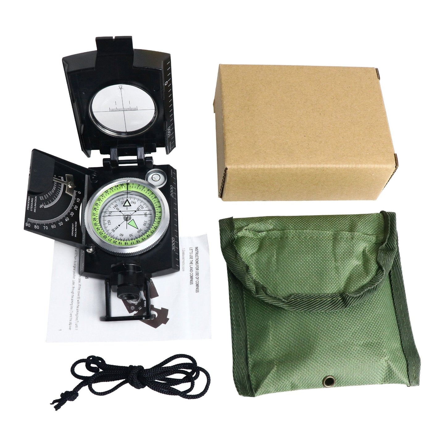 Dailyardtool® Multifunctional Military Aiming Navigation Compass Compass