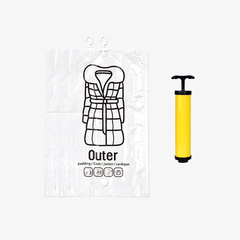 Hanging Vacuum Storage Bags – Save 75% Closet Space, No Folding Needed