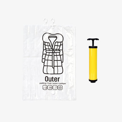 Hanging Vacuum Storage Bags – Save 75% Closet Space, No Folding Needed
