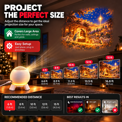 ✝️🌌 5D Nativity Starry Sky Projector | Bring Bethlehem Across Your Walls & Ceiling This Christmas ✨