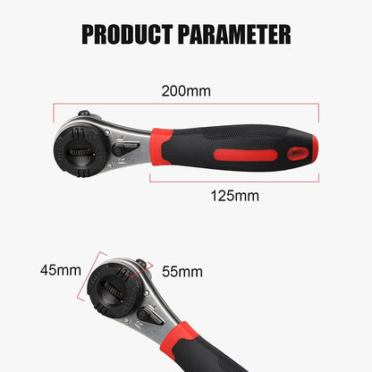 Dailyardtool® Adjustable Ratchet Wrench Kit for 6-22mm Screw