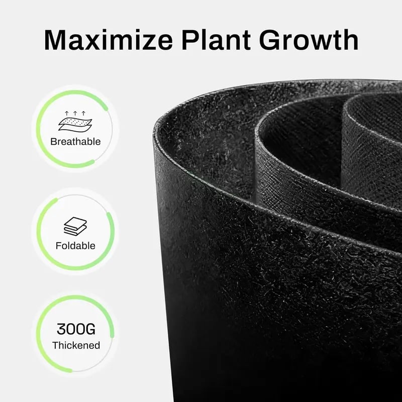 🌱 Gallon Grow Bags – Heavy Duty Aeration Fabric Pots with Handles for Vegetables, Flowers & Fruits 🪴