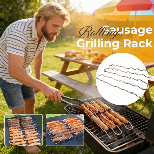 Dailyardtool® Grill Master Essential] BBQ Sausage Roller Rack