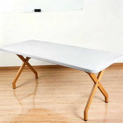 🍖Stretch Fabric Table Top Cap Cover – Elastic Edge, Waterproof & Reusable