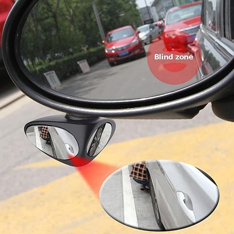 Dailyardtool® HD Car Blind Spot Elimination Mirror - 360° Rotatable, Rain/Fog Resistant