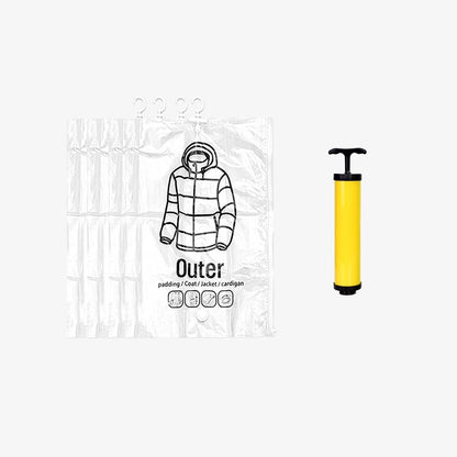 Hanging Vacuum Storage Bags – Save 75% Closet Space, No Folding Needed