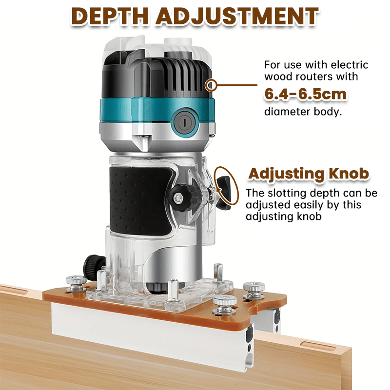Dailyardtool® 2-in-1 Woodworking Trimmer Slotting Auxiliary Positioning Bracket