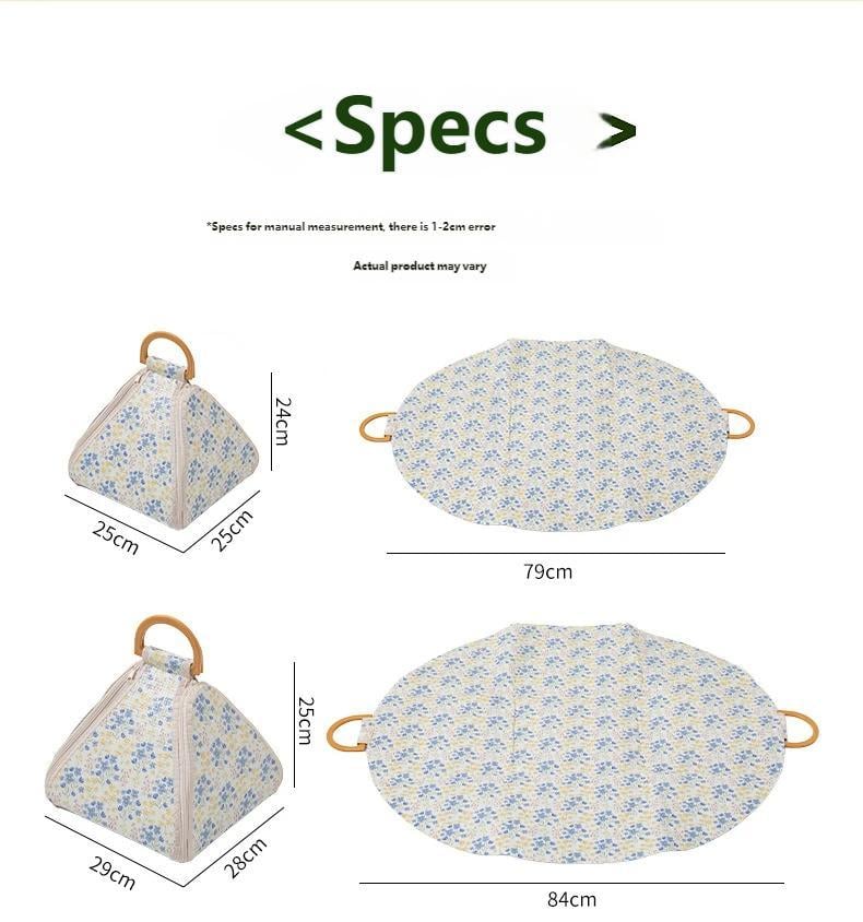 🌿 Foldable Waterproof Picnic Blanket with Carry Handle – Thick Padded Outdoor Mat for Beach, Camping & Travel