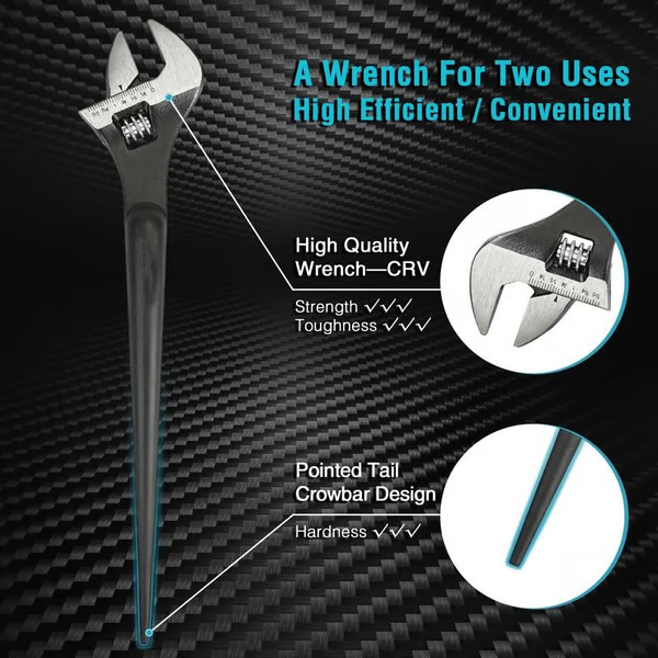 Dailyardtool® Heavy-Duty Alignment Spud Wrench