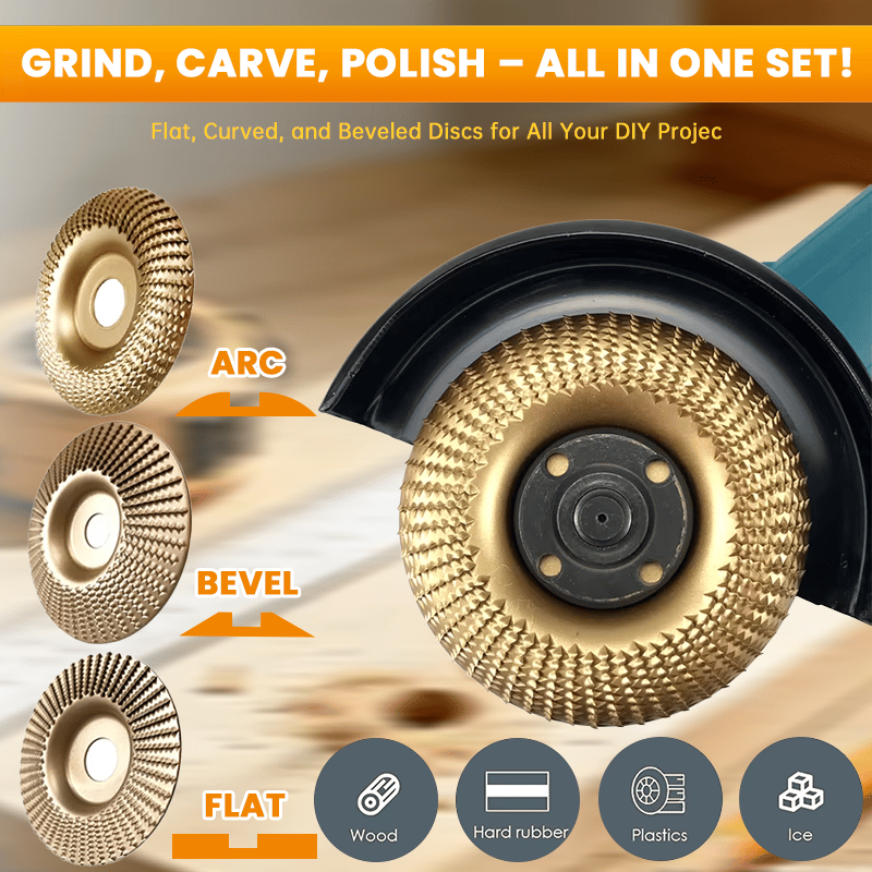 ⚒️Heavy-Duty Wood Carving Disc Set (3PCS)