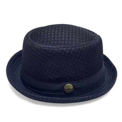 Summer Breathable Mesh Pork Pie Hat