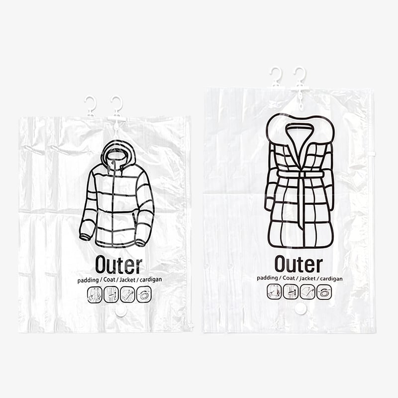 Hanging Vacuum Storage Bags – Save 75% Closet Space, No Folding Needed