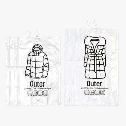 Hanging Vacuum Storage Bags – Save 75% Closet Space, No Folding Needed