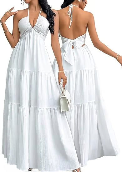 🏆SUMMER SALE 💥Women's Casual Basic Loose Fit Sleeveless Dress