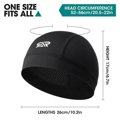 🧢  Breathable Skull Cap | Lightweight Sweat-Wicking Head Wrap