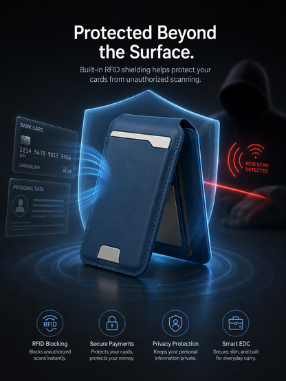 🔥Smart MagSafe Wallet Made of Genuine Nappa Leathe