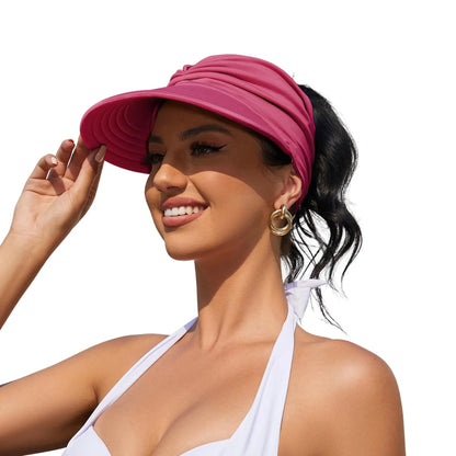 Foldable Women's  Sun Visor Hat
