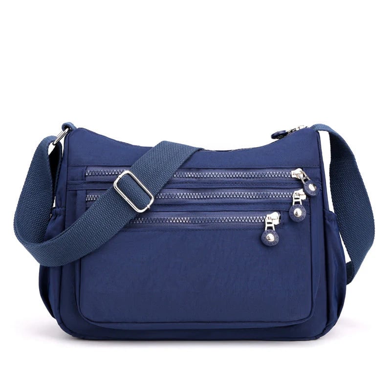 🎒✨ Lightweight Nylon Crossbody Bag – Multi-Pocket, Water-Resistant, Adjustable 🔧