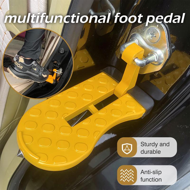 Dailyardtool® Count SUV Roof Step Assist, Car Door Hook-On Foot Pedal