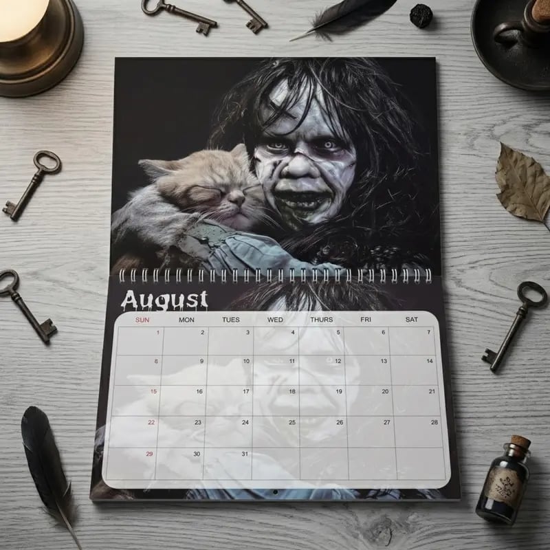 ⏳ Last day to save 49%👻2027 Whimsical Cat 12-Month Wall Monthly Planner Calendar