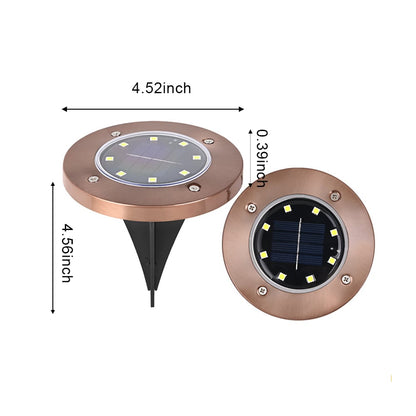☀️ Solar Powered 8-LED Ground Lights | Outdoor Pathway Lighting