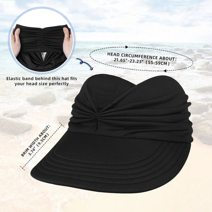 Foldable Women's  Sun Visor Hat