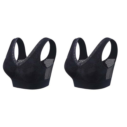 💐 Buy One Get One Free 🎁 🌸 Pure Cotton Buttonless Comfy Lifting Bra
