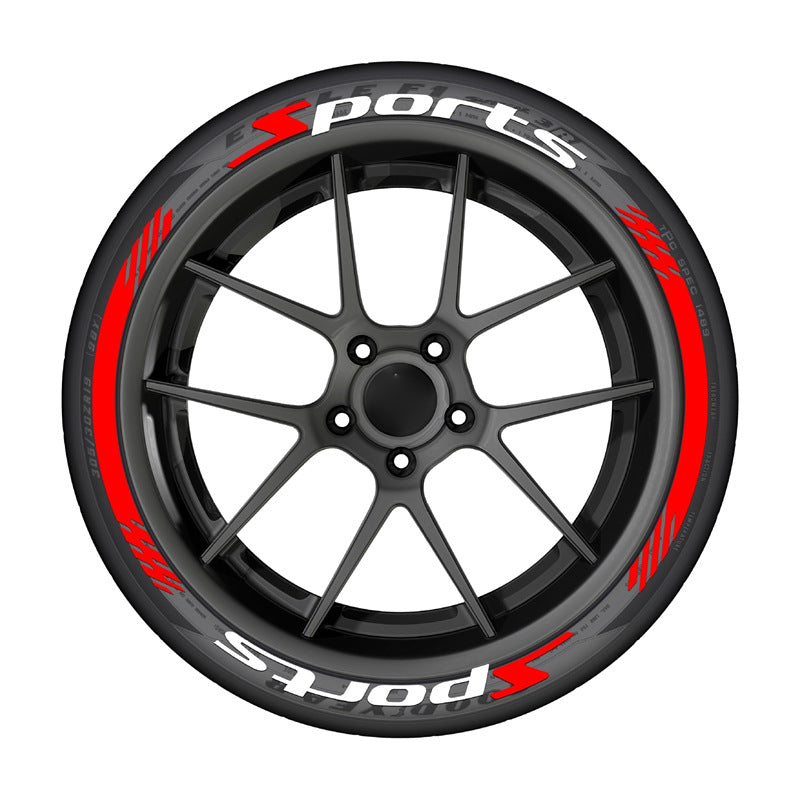 🔥4Pcs 3D Car Tire Stickers – Waterproof Universal Wheel Decals | Motorcycle Auto Exterior Accessories