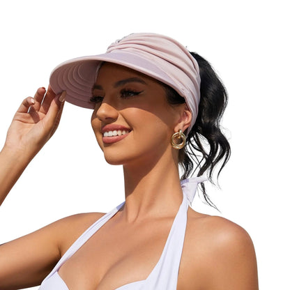 Foldable Women's  Sun Visor Hat