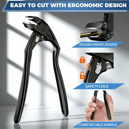 🥳2026 HOT SALE🥳💞50K+ SOLD!✨ ✂️ Black Curved Nail Clipper – Ergonomic & Easy for Seniors 🖤
