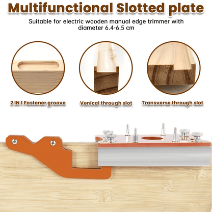 Dailyardtool® 2-in-1 Woodworking Trimmer Slotting Auxiliary Positioning Bracket