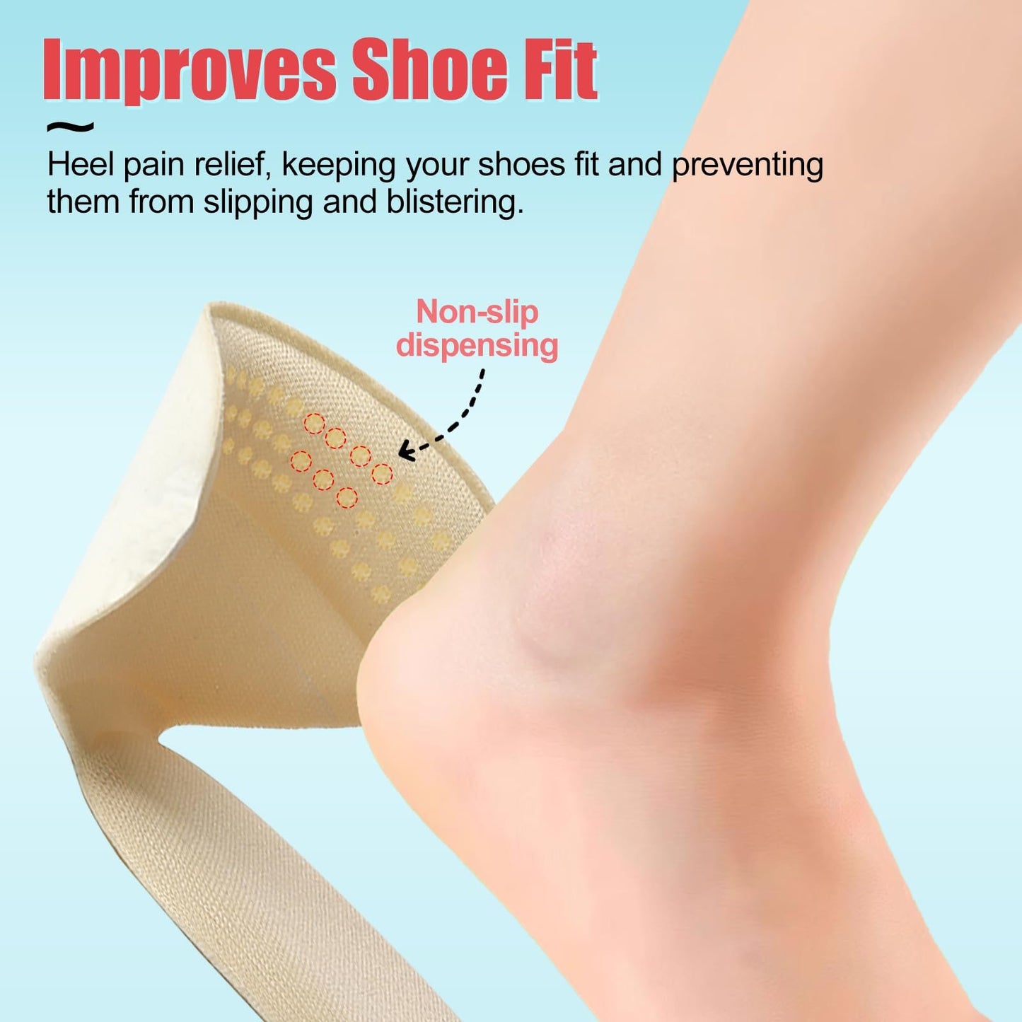 😍Anti-slip Heel Liners Soft Cushion Heel Protector Pads for Women Men Shoes