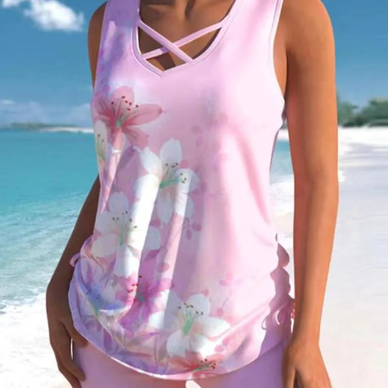 🌊Women's Fashion Two-Piece Tankini Set