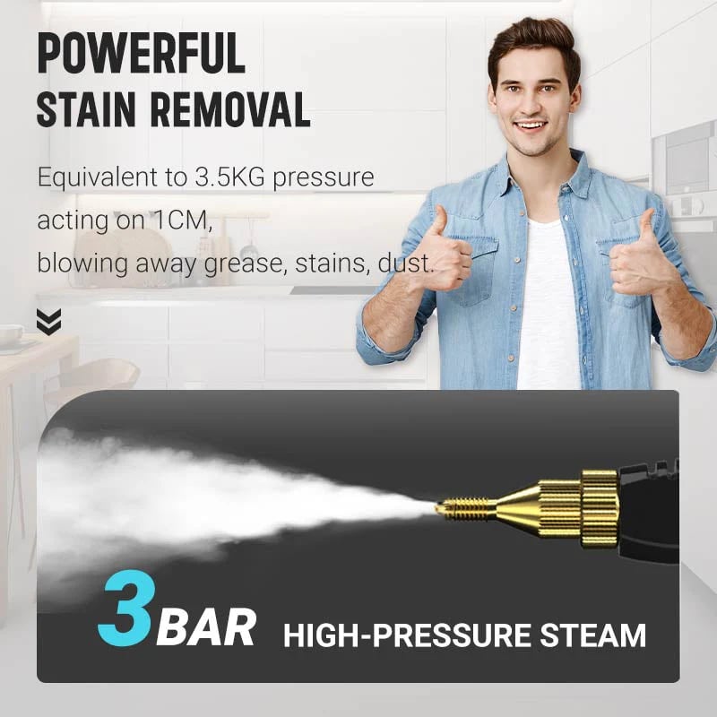 Dailyardtool® 2500W Handheld High-Temperature Pressurized Steam Cleaner