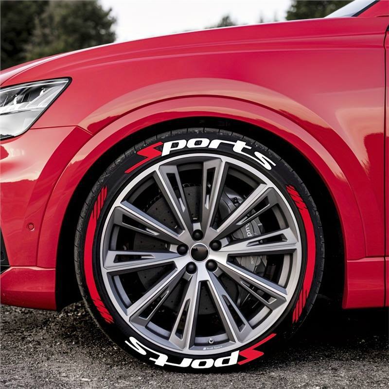🔥4Pcs 3D Car Tire Stickers – Waterproof Universal Wheel Decals | Motorcycle Auto Exterior Accessories