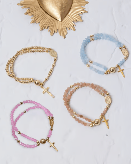 ✝️Handcrafted rosary bracelets📿
