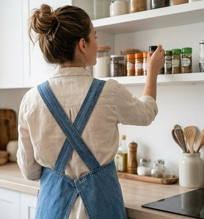 🔥Cloud-Fit Denim Apron | Ergonomic Cross-Back Design