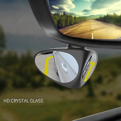 Dailyardtool® HD Car Blind Spot Elimination Mirror - 360° Rotatable, Rain/Fog Resistant
