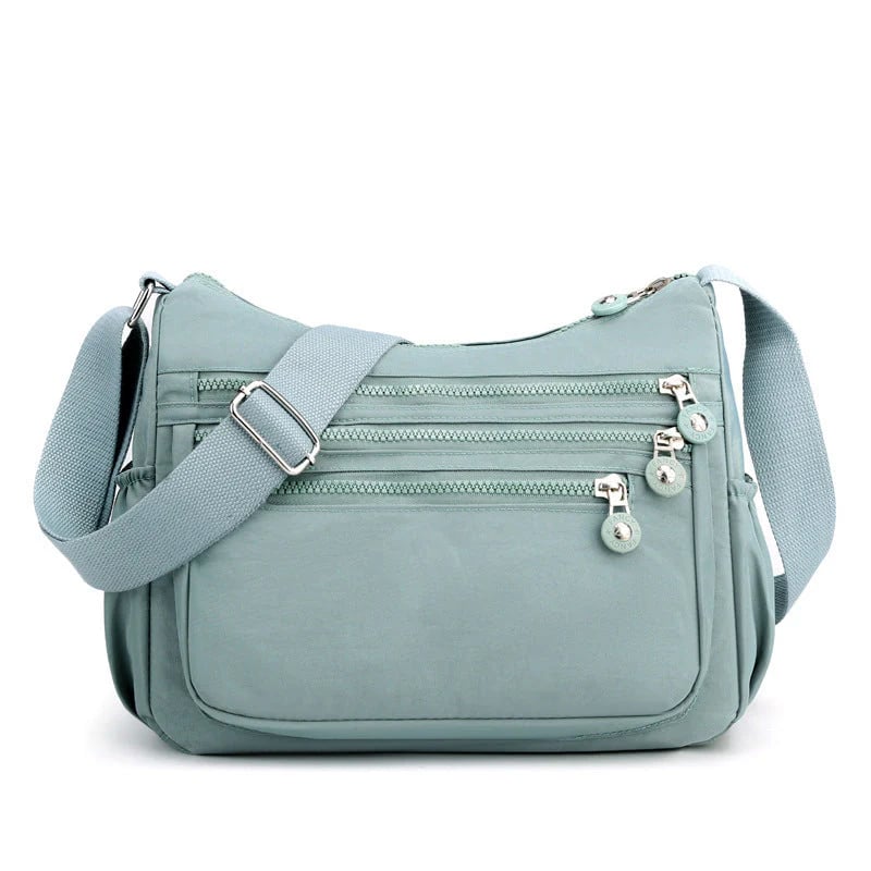 🎒✨ Lightweight Nylon Crossbody Bag – Multi-Pocket, Water-Resistant, Adjustable 🔧
