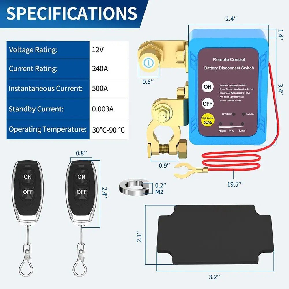 Dailyardtool® Remote control of car devices for anti-theft safety