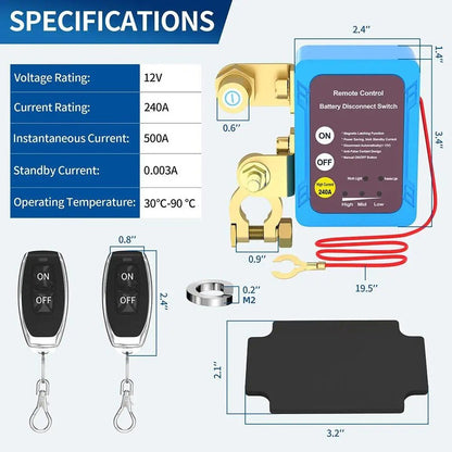 Dailyardtool® Remote control of car devices for anti-theft safety