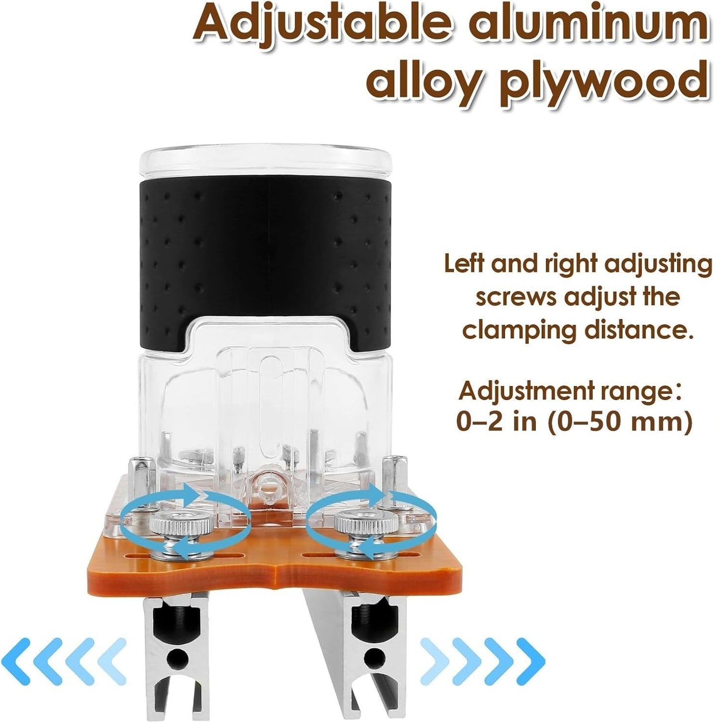 Dailyardtool® 2-in-1 Woodworking Trimmer Slotting Auxiliary Positioning Bracket