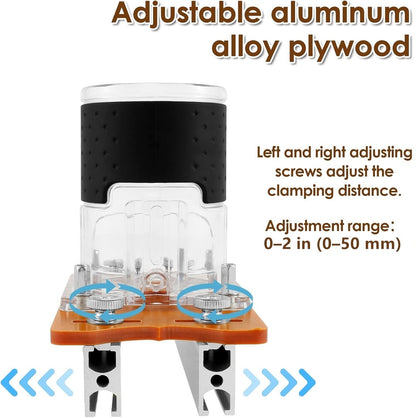 Dailyardtool® 2-in-1 Woodworking Trimmer Slotting Auxiliary Positioning Bracket