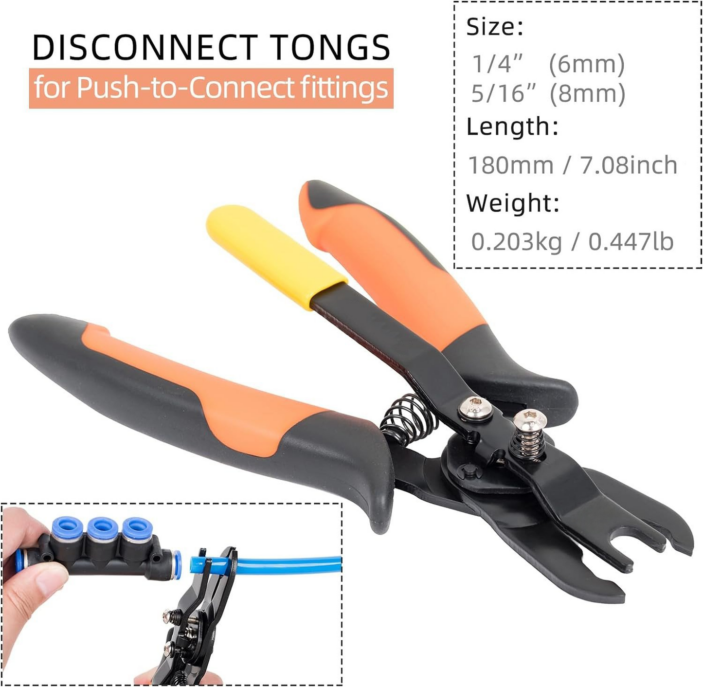 Dailyardtool® Push to Connect Fittings Disconnect Tong Tool