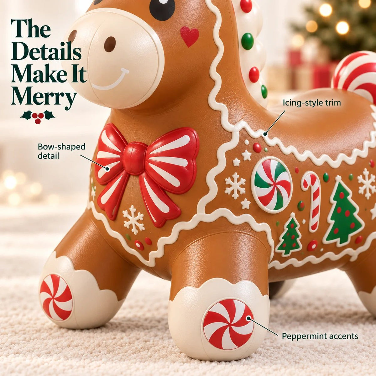 🎄 Christmas Animal Hopper – A Bouncy Ride-On Gift for Kids 🎁